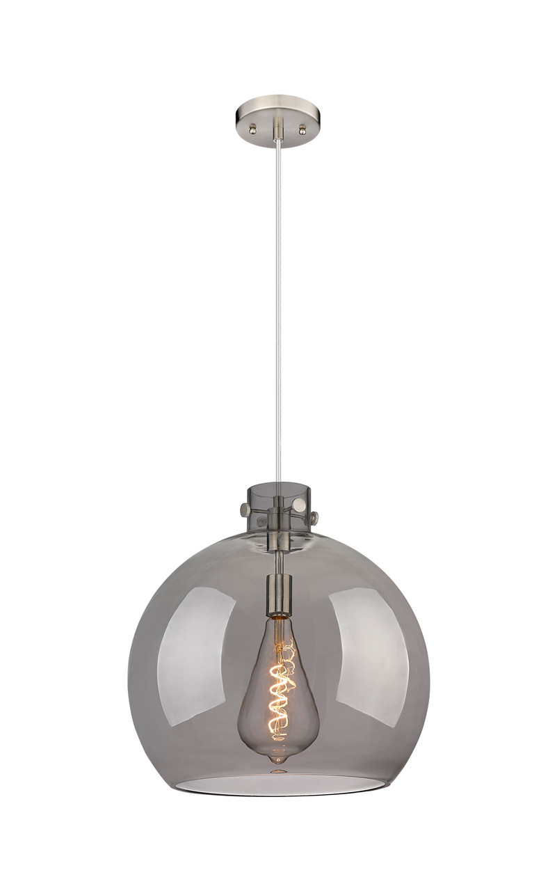 INNOVATIONS 410-1PL-SN-G410-18SM Newton Sphere 1 18 inch Pendant Brushed Satin Nickel