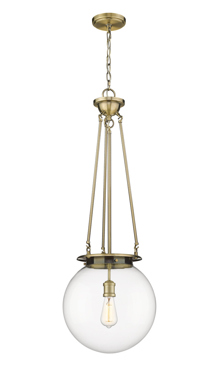 INNOVATIONS 221-1P-AB-G202-14 Beacon 1 14 inch Pendant Antique Brass