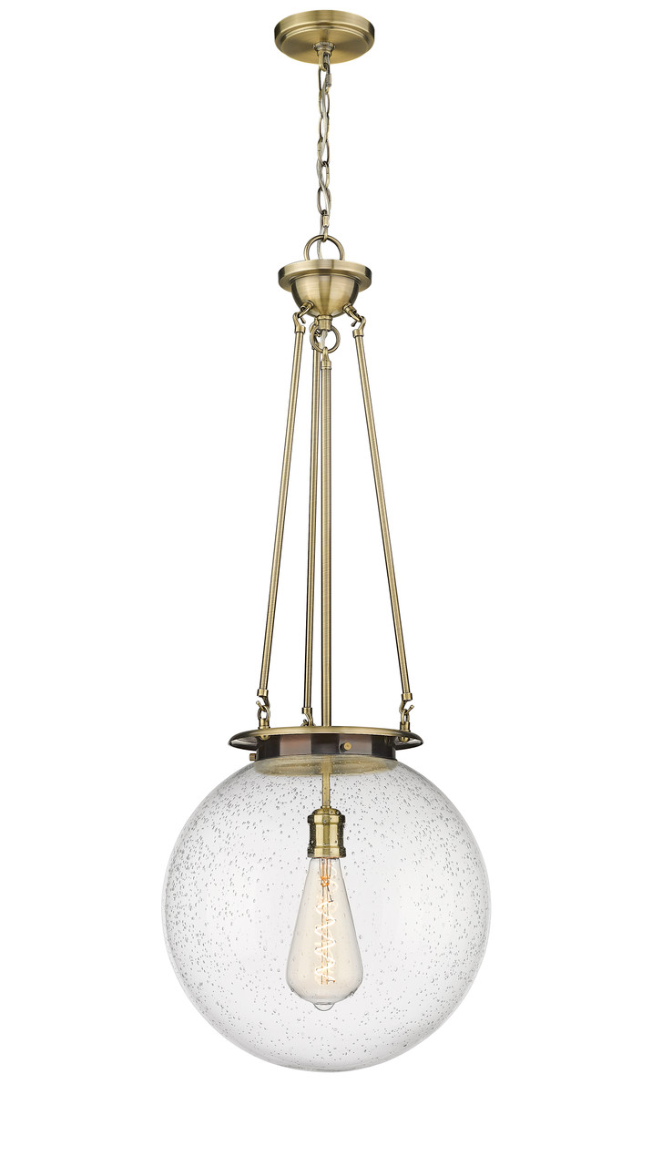 INNOVATIONS 221-1P-AB-G204-16 Beacon 1 16 inch Pendant Antique Brass