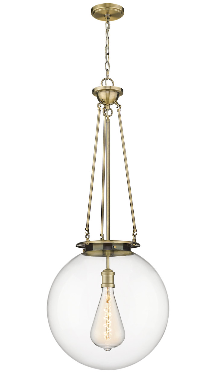 INNOVATIONS 221-1P-AB-G202-18 Beacon 1 18 inch Pendant Antique Brass