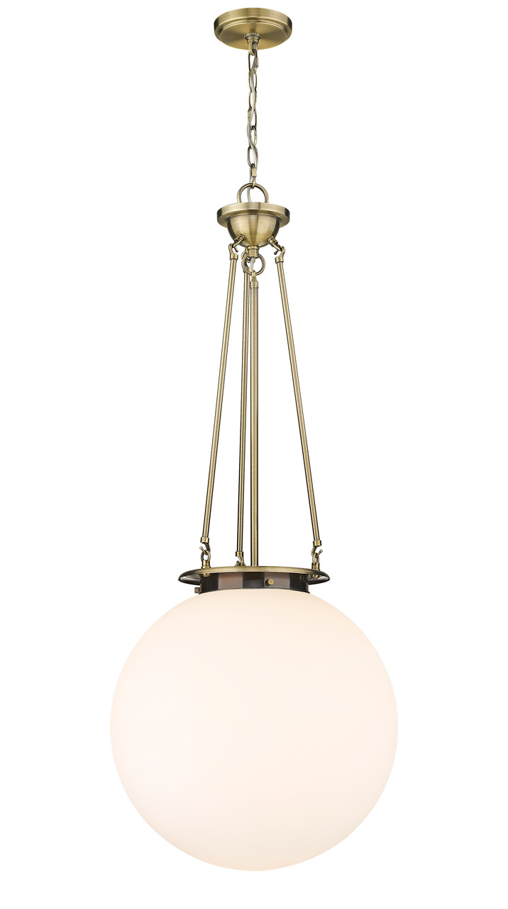 INNOVATIONS 221-1P-AB-G201-18 Beacon 1 18 inch Pendant Antique Brass