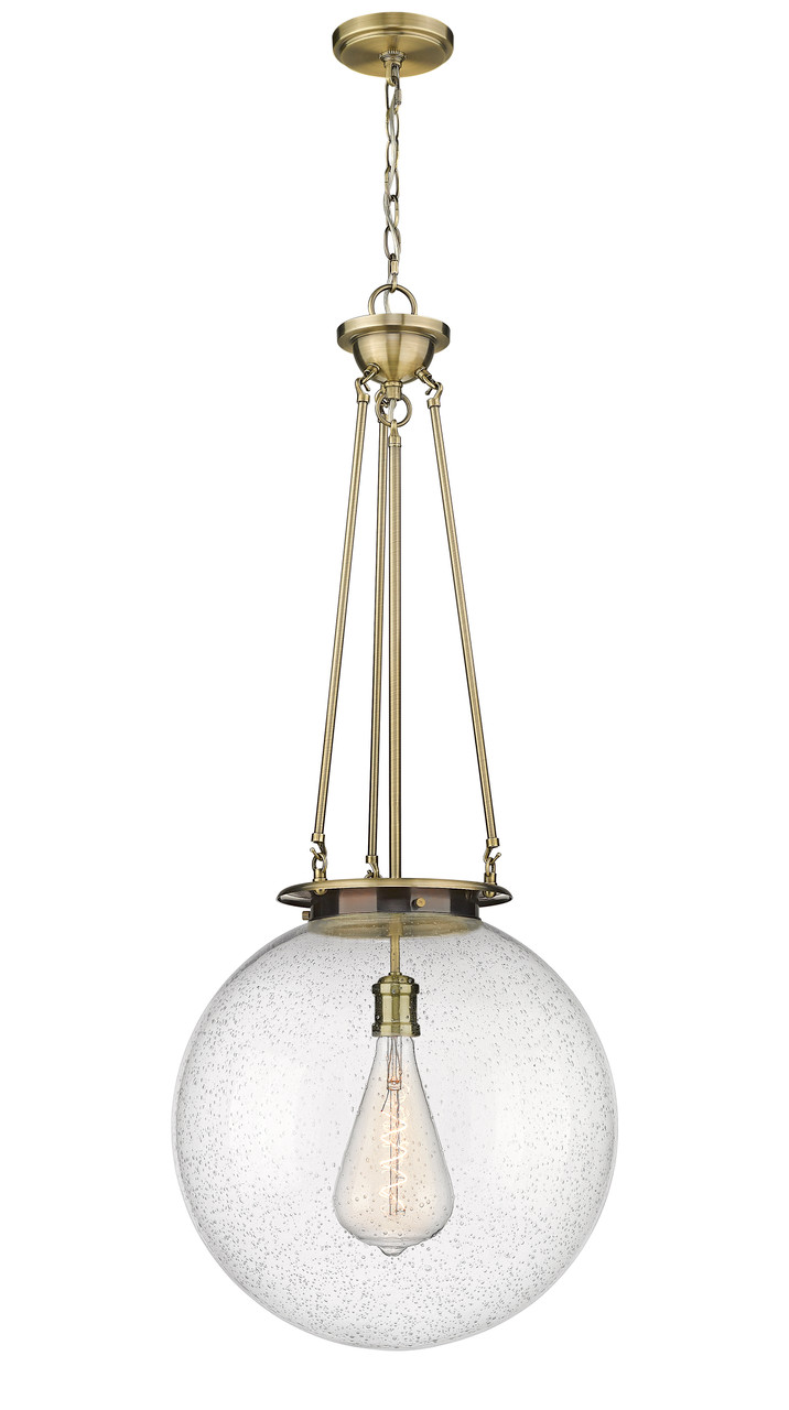 INNOVATIONS 221-1P-AB-G204-18 Beacon 1 18 inch Pendant Antique Brass
