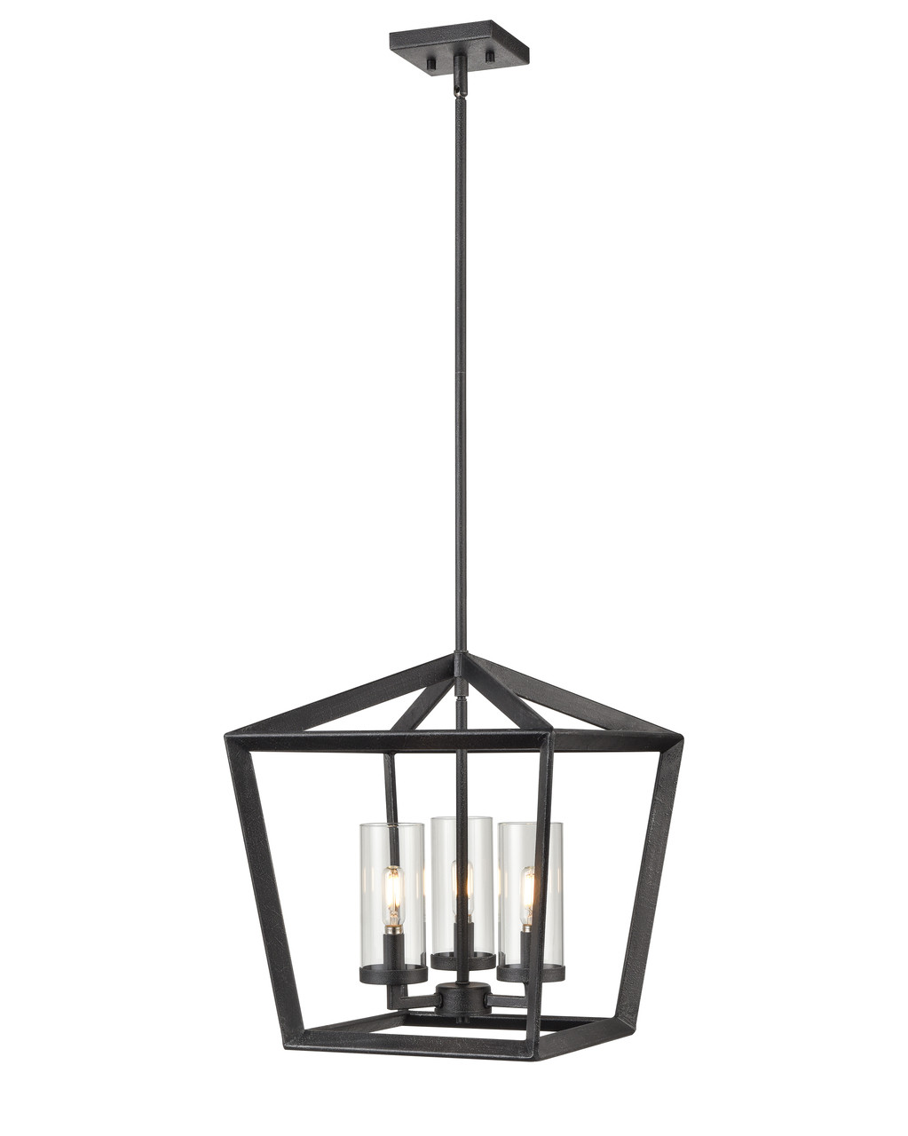 INNOVATIONS 378-3CR-WZ-CL-15 Colchester 3 15 inch Pendant Weathered Zinc