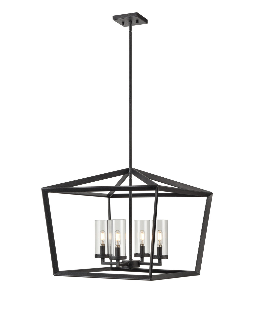 INNOVATIONS 378-4CR-WZ-CL-22 Colchester 4 22 inch Pendant Weathered Zinc