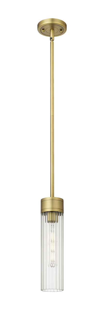 INNOVATIONS 429-1S-BB-G429-11CL Empire 1 3.125 inch Pendant Brushed Brass