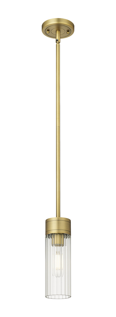 INNOVATIONS 429-1S-BB-G429-8CL Empire 1 3.125 inch Pendant Brushed Brass