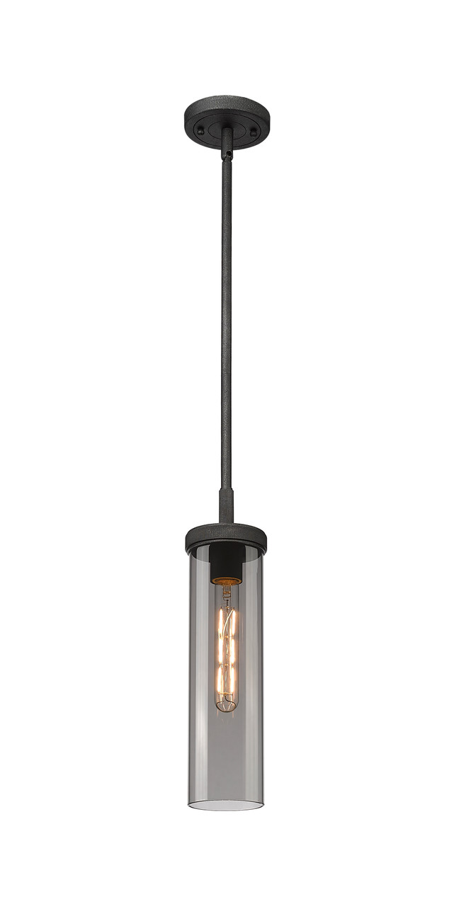 INNOVATIONS 471-1S-WZ-G471P-12SM Lincoln 1 3.875 inch Pendant Weathered Zinc