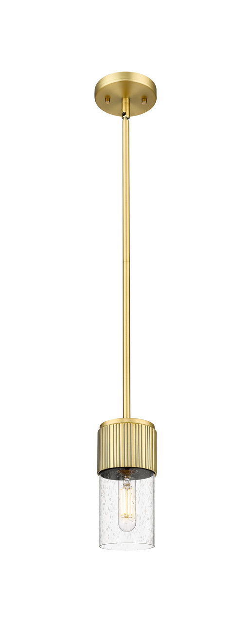 INNOVATIONS 428-1S-BB-G428-7SDY Bolivar 1 4.75 inch Pendant Brushed Brass