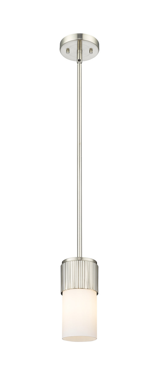 INNOVATIONS 428-1S-SN-G428-7WH Bolivar 1 4.75 inch Pendant Satin Nickel