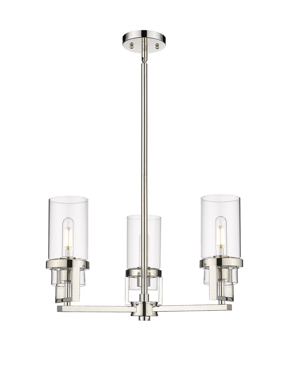 INNOVATIONS 426-3CR-PN-G426-8CL Utopia 3 21.5 inch Pendant Polished Nickel