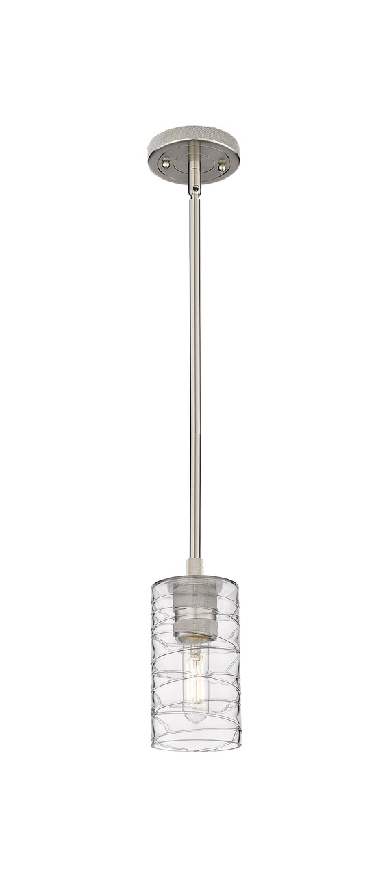 INNOVATIONS 434-1S-SN-G434-7DE Crown Point 1 4.5 inch Pendant Satin Nickel