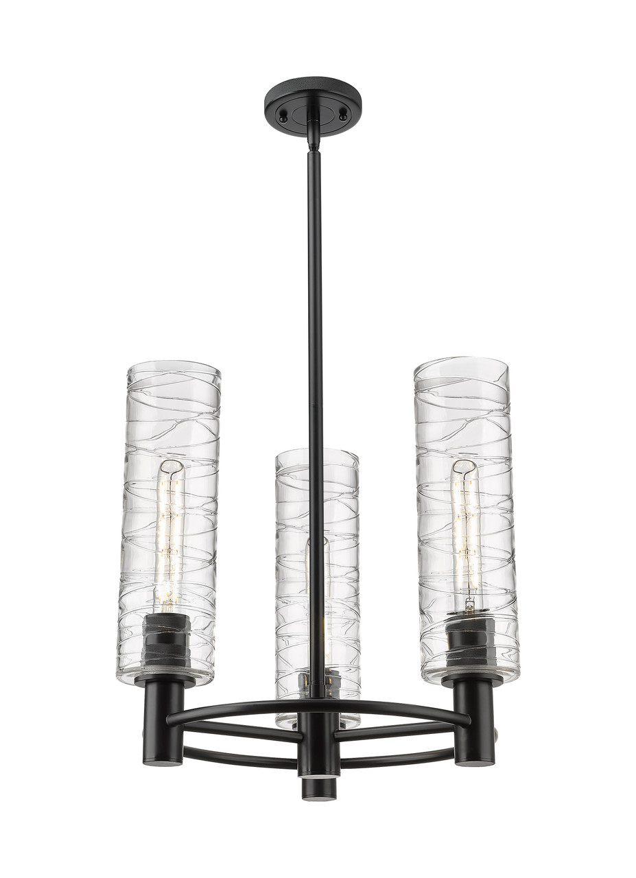INNOVATIONS 434-3CR-BK-G434-12DE Crown Point 3 18 inch Pendant Matte Black