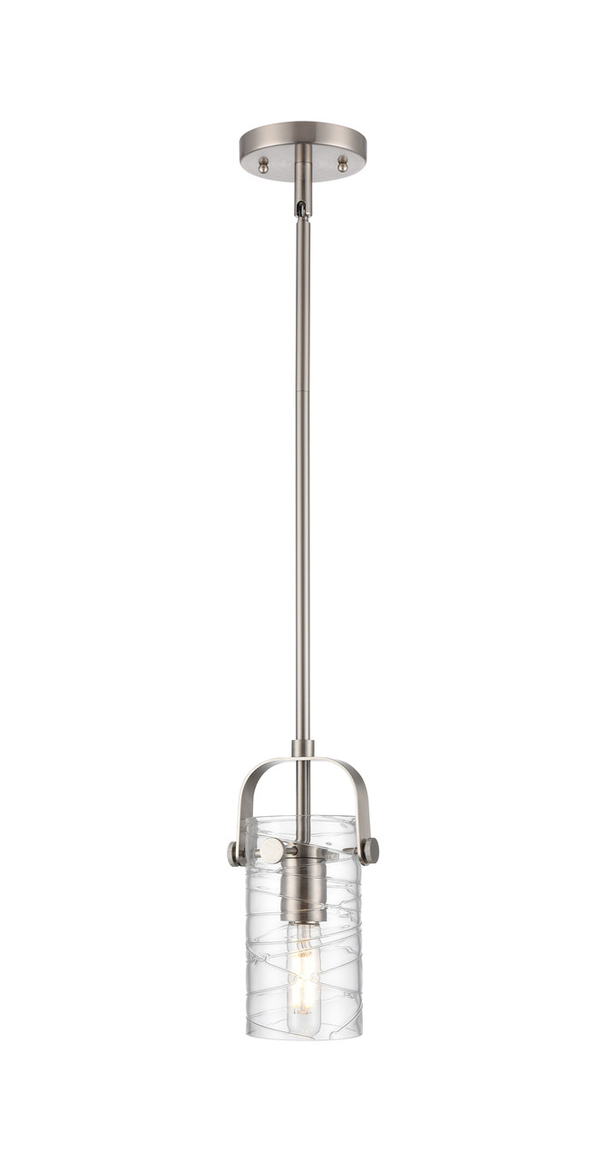 INNOVATIONS 423-1S-SN-G423-7DE Pilaster II Cylinder 1 5 inch Pendant Satin Nickel
