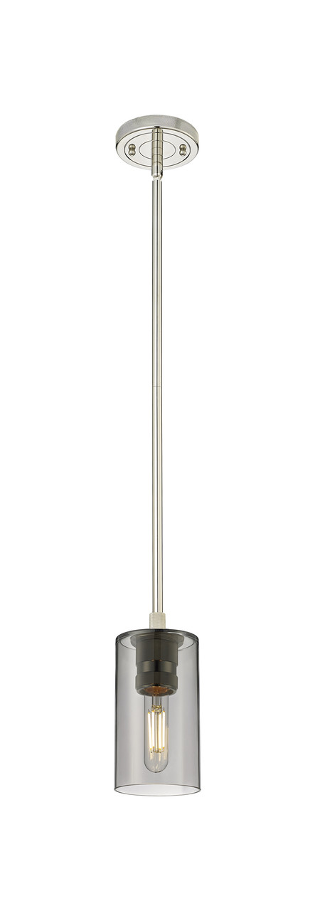 INNOVATIONS 434-1S-PN-G434-7SM Crown Point 1 4.5 inch Pendant Polished Nickel