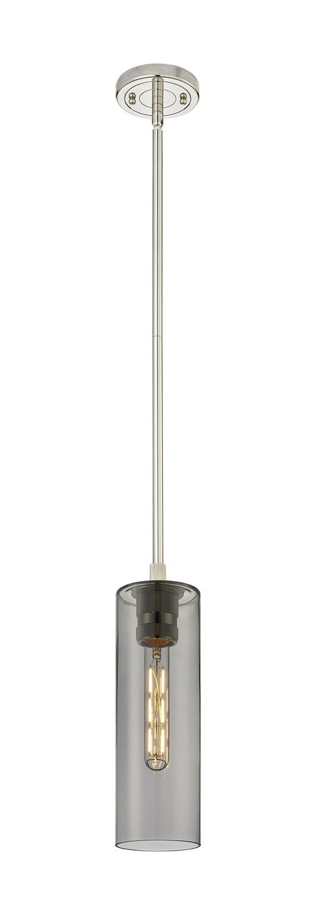 INNOVATIONS 434-1S-PN-G434-12SM Crown Point 1 4.5 inch Pendant Polished Nickel