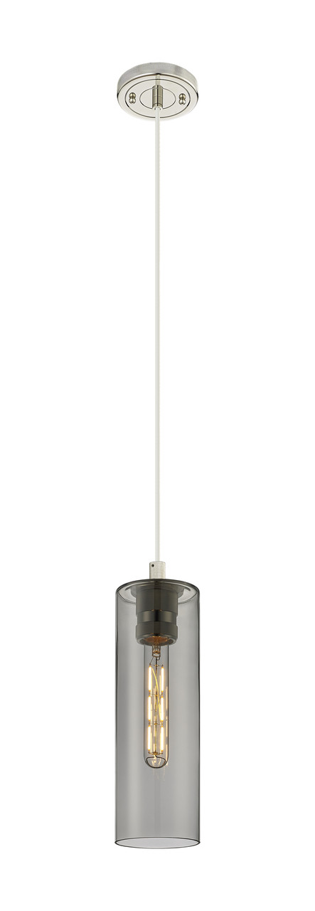 INNOVATIONS 434-1P-PN-G434-12SM Crown Point 1 4.5 inch Pendant Polished Nickel