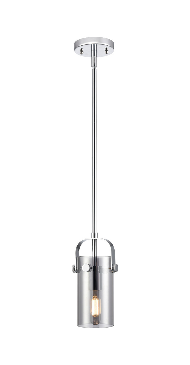 INNOVATIONS 423-1S-PC-G423-7SM Pilaster II Cylinder 1 5 inch Pendant Polished Chrome
