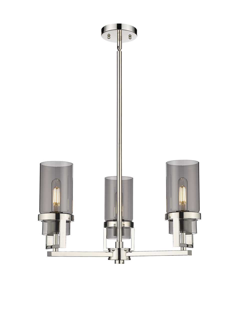 INNOVATIONS 426-3CR-PN-G426-8SM Utopia 3 21.5 inch Pendant Polished Nickel