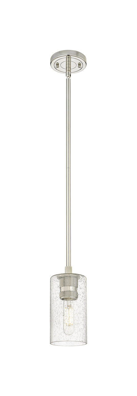 INNOVATIONS 434-1S-PN-G434-7SDY Crown Point 1 4.5 inch Pendant Polished Nickel