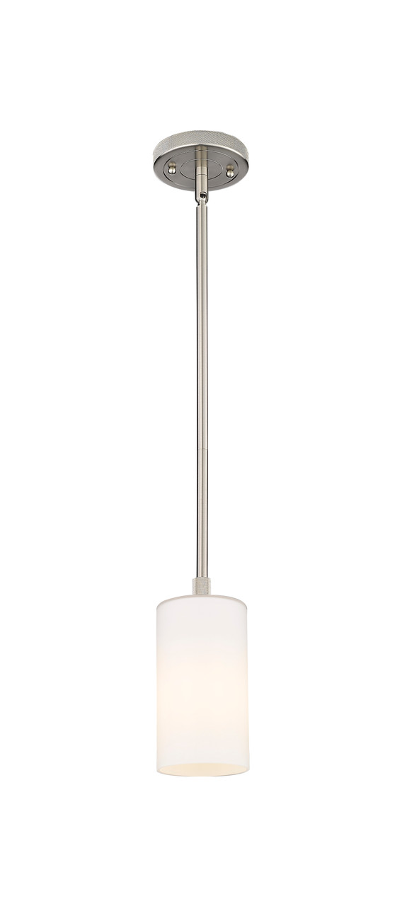 INNOVATIONS 434-1S-SN-G434-7WH Crown Point 1 4.5 inch Pendant Satin Nickel