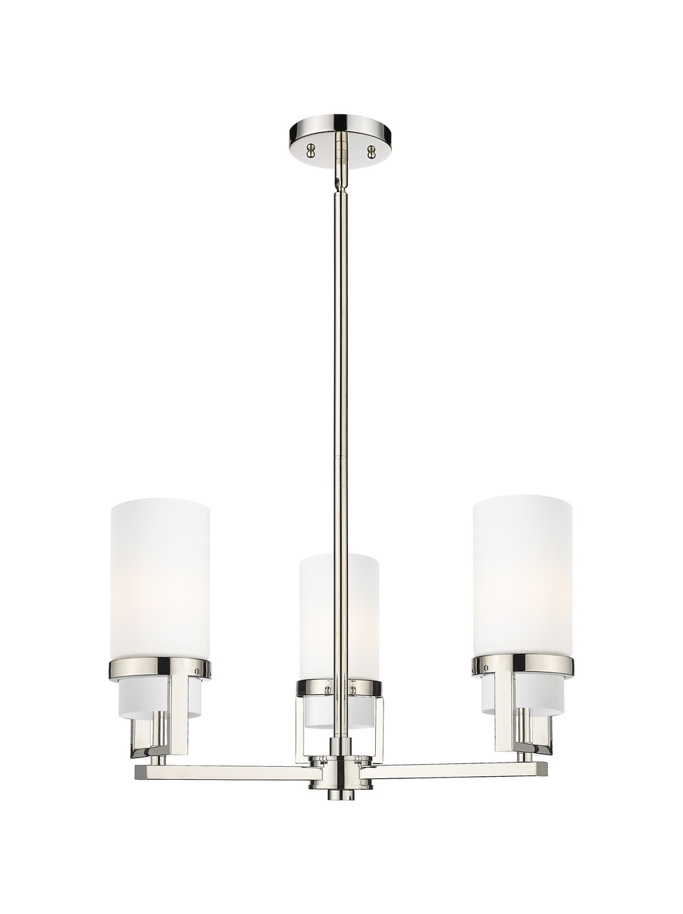 INNOVATIONS 426-3CR-PN-G426-8WH Utopia 3 21.5 inch Pendant Polished Nickel
