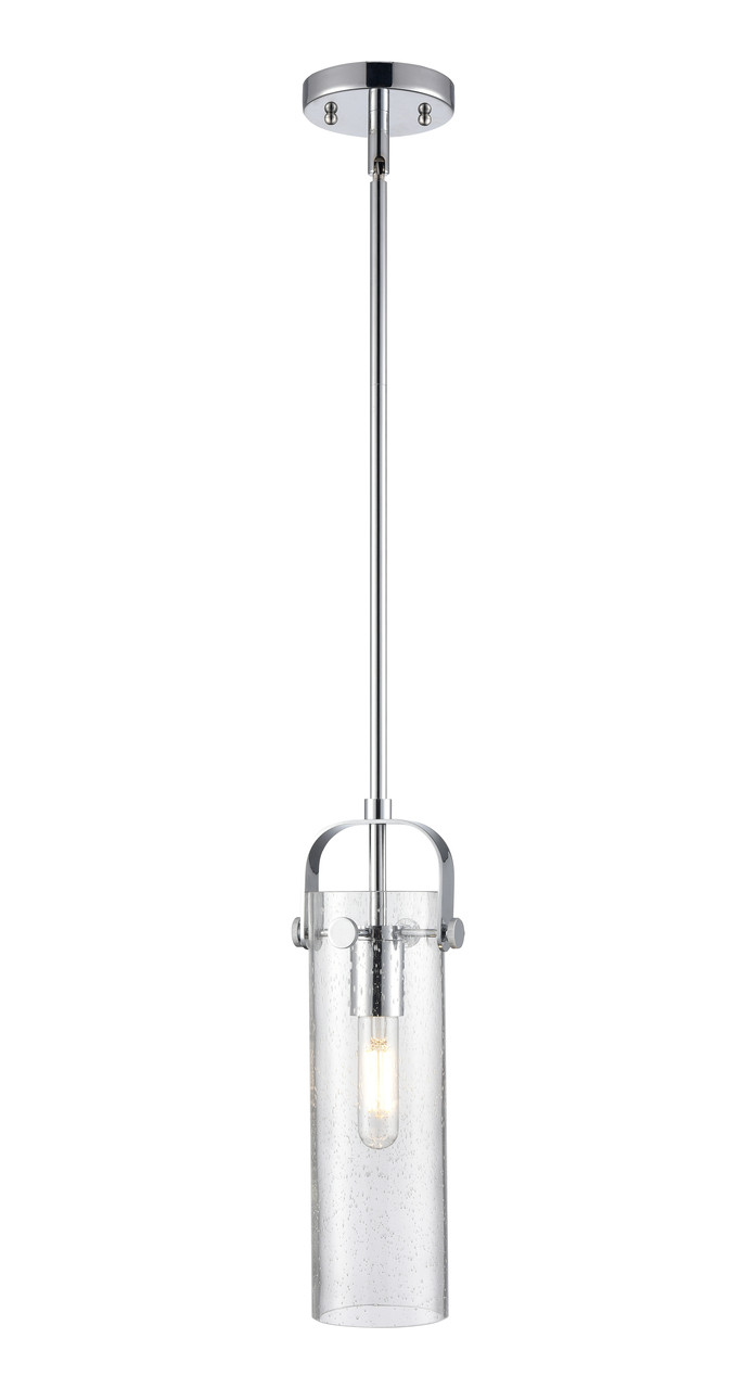 INNOVATIONS 423-1S-PC-G423-12SDY Pilaster II Cylinder 1 5 inch Pendant Polished Chrome