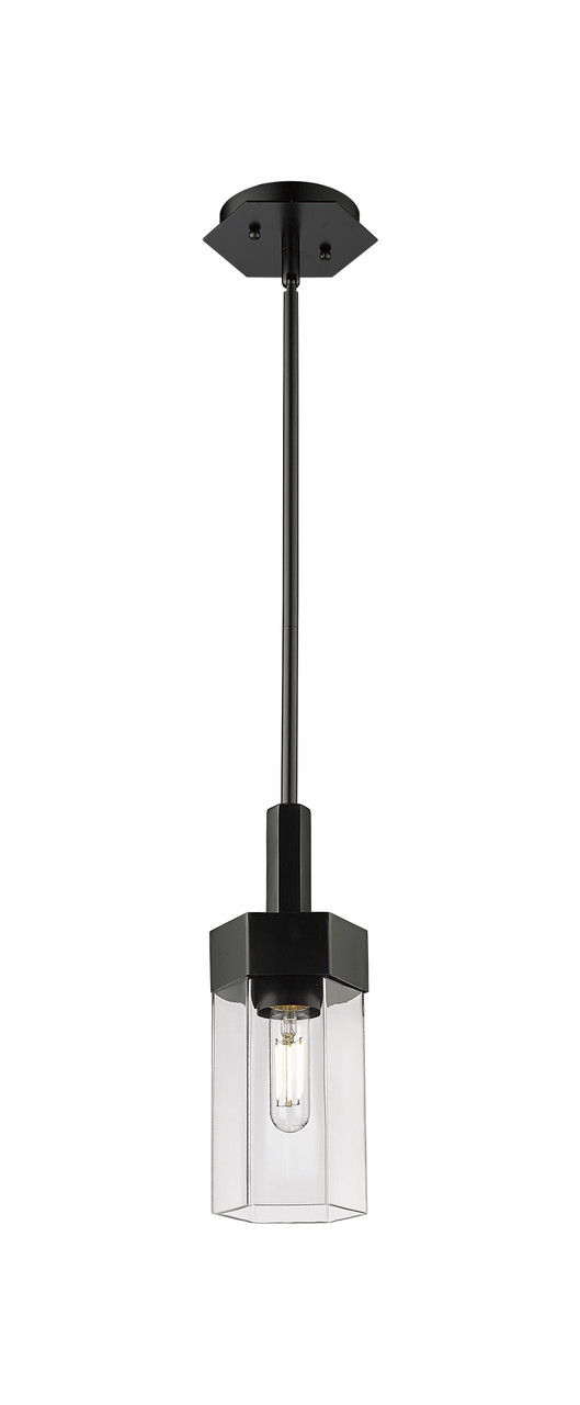 INNOVATIONS 427-1S-BK-G427-9CL Claverack 1 5.875 inch Pendant Matte Black