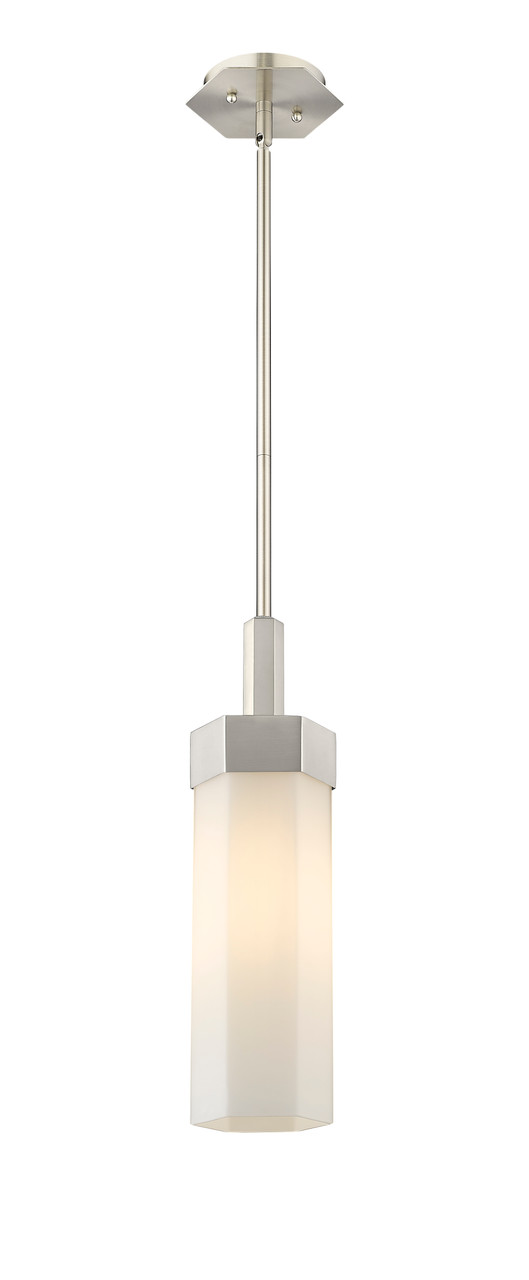 INNOVATIONS 427-1S-SN-G427-14WH Claverack 1 5.875 inch Pendant Satin Nickel