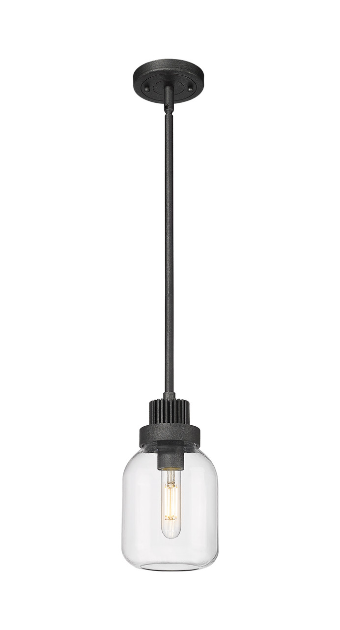 INNOVATIONS 472-1S-WZ-G472-6CL Somers 1 5.5 inch Pendant Weathered Zinc