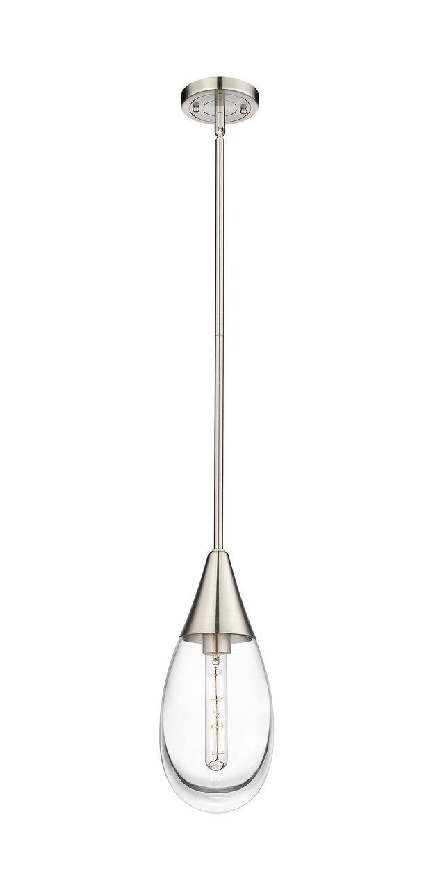 INNOVATIONS 450-1S-SN-G450-6CL Malone 1 6 inch Pendant Satin Nickel
