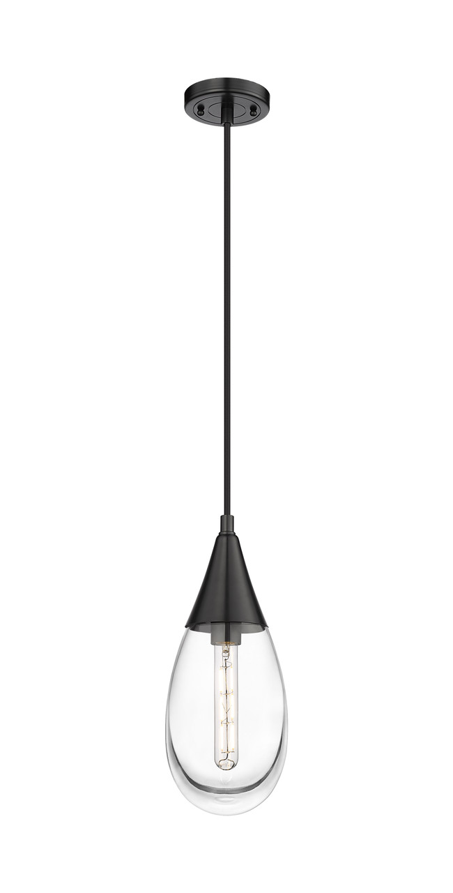 INNOVATIONS 450-1P-BK-G450-6CL Malone 1 6 inch Pendant Matte Black
