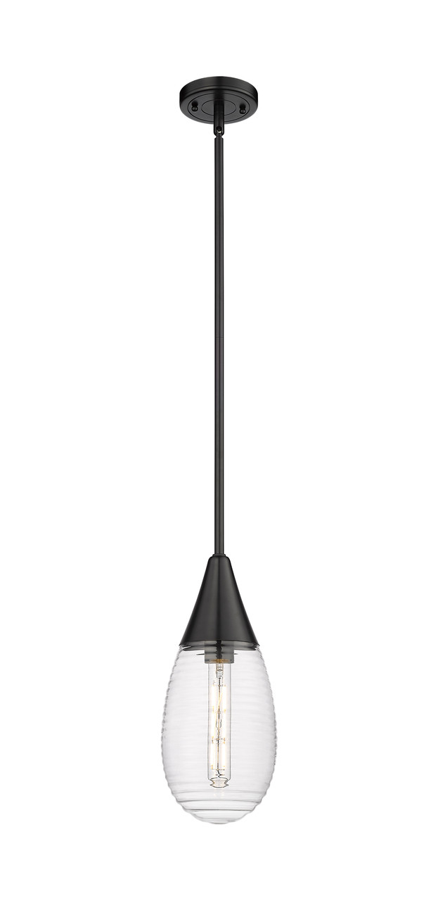 INNOVATIONS 450-1S-BK-G450-6SCL Malone 1 6 inch Pendant Matte Black