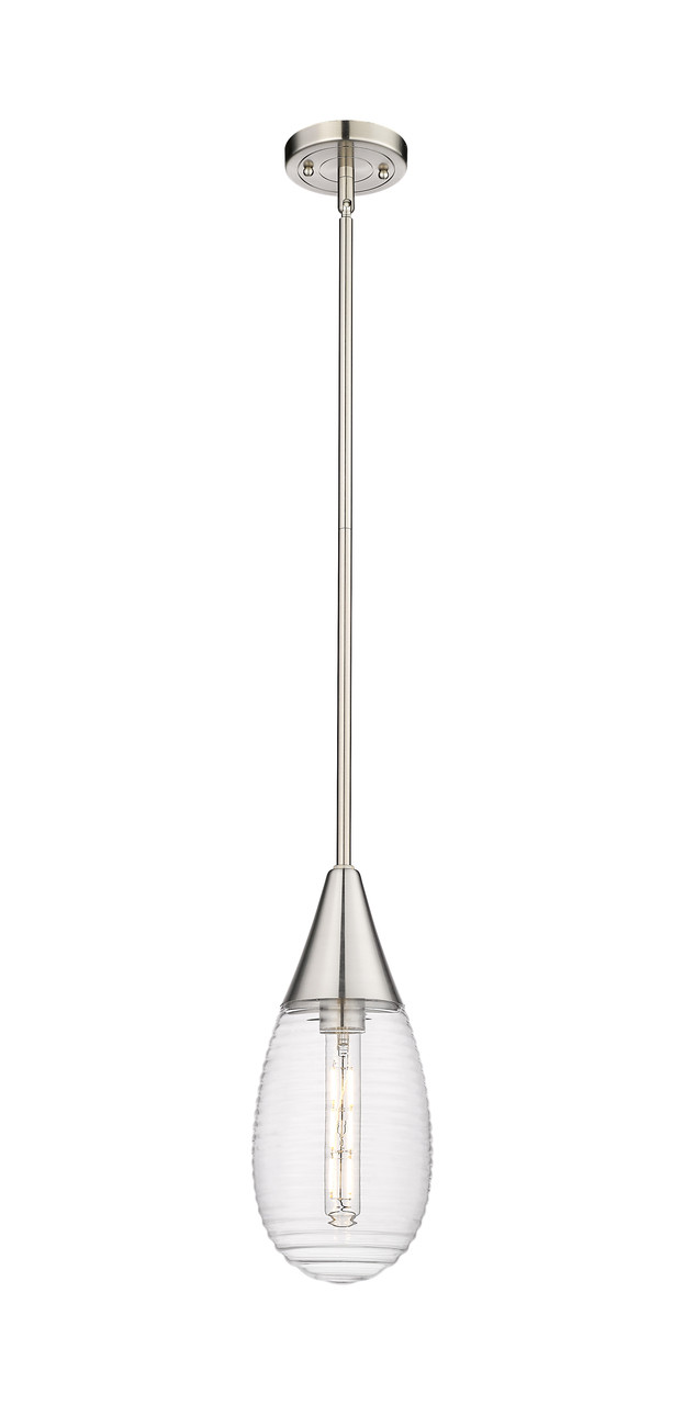 INNOVATIONS 450-1S-SN-G450-6SCL Malone 1 6 inch Pendant Satin Nickel