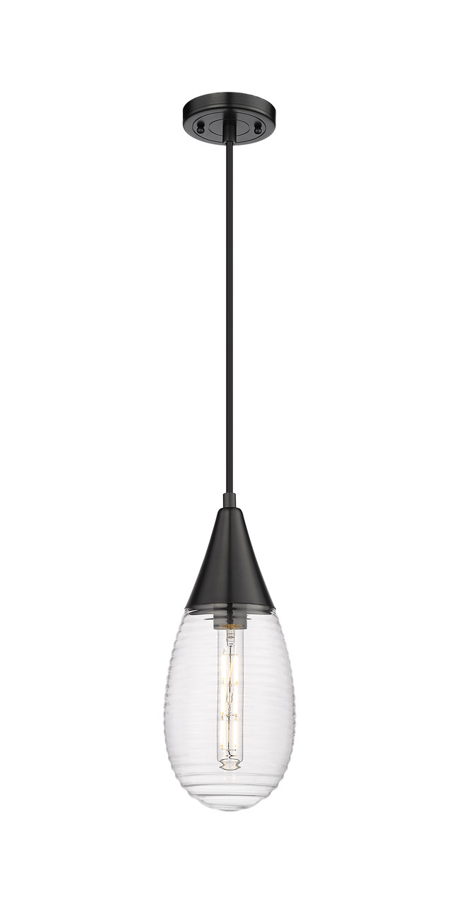 INNOVATIONS 450-1P-BK-G450-6SCL Malone 1 6 inch Pendant Matte Black