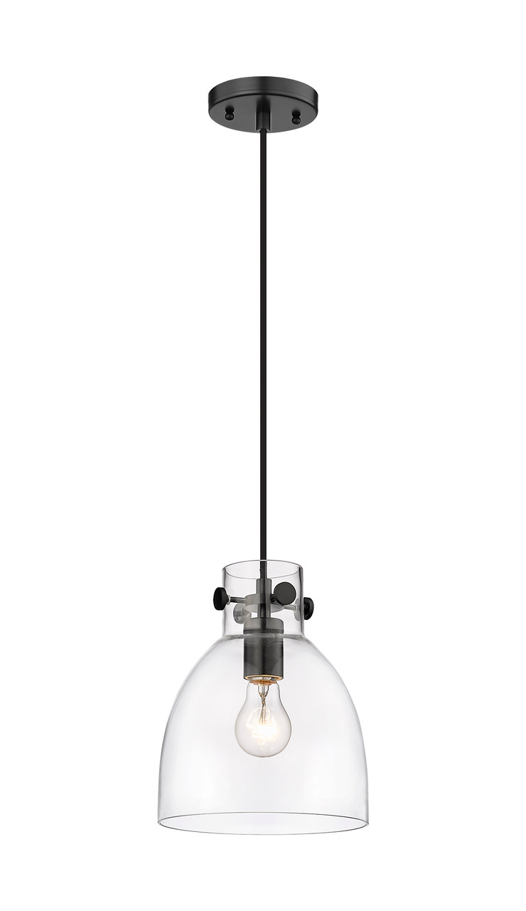 INNOVATIONS 410-1PS-BK-G412-8CL Newton Bell 1 8 inch Pendant Matte Black