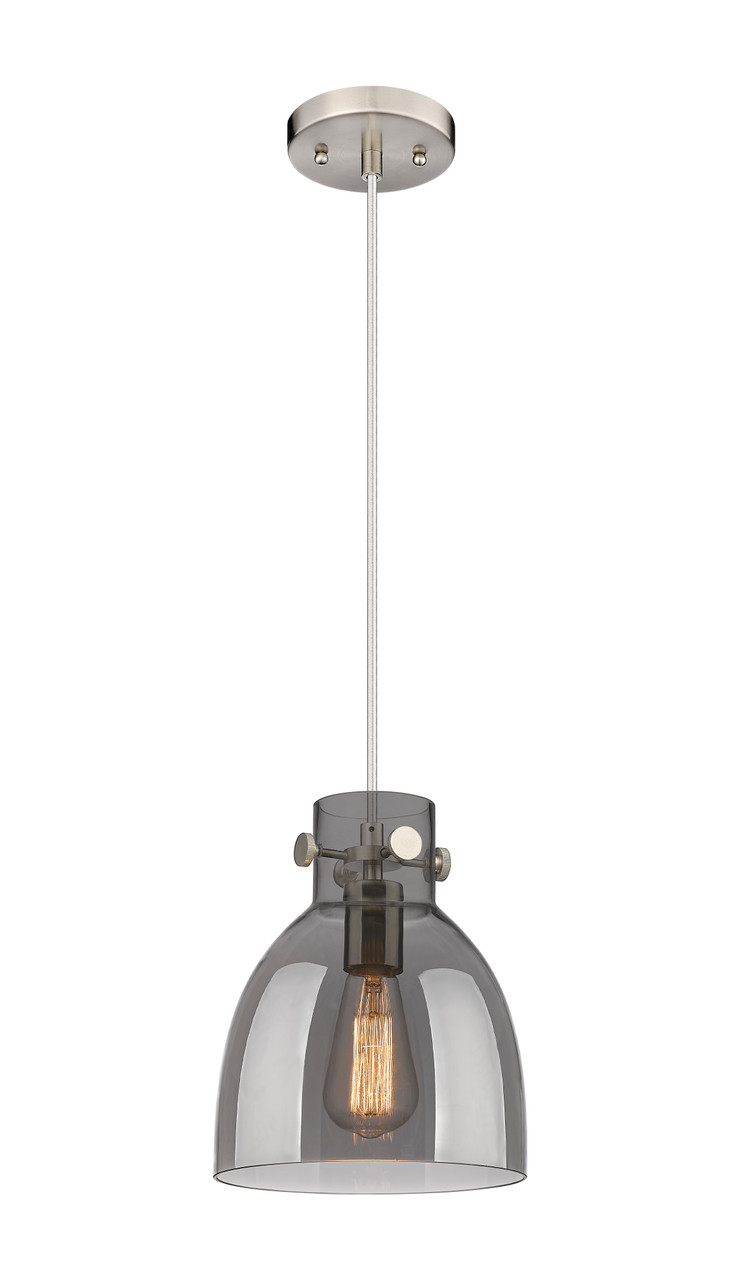 INNOVATIONS 410-1PS-SN-G412-8SM Newton Bell 1 8 inch Pendant Brushed Satin Nickel