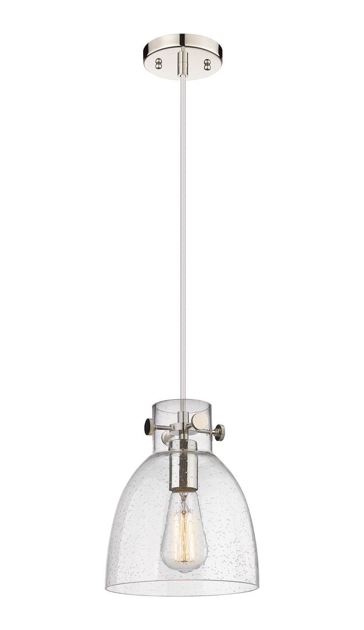 INNOVATIONS 410-1PS-PN-G412-8SDY Newton Bell 1 8 inch Pendant Polished Nickel