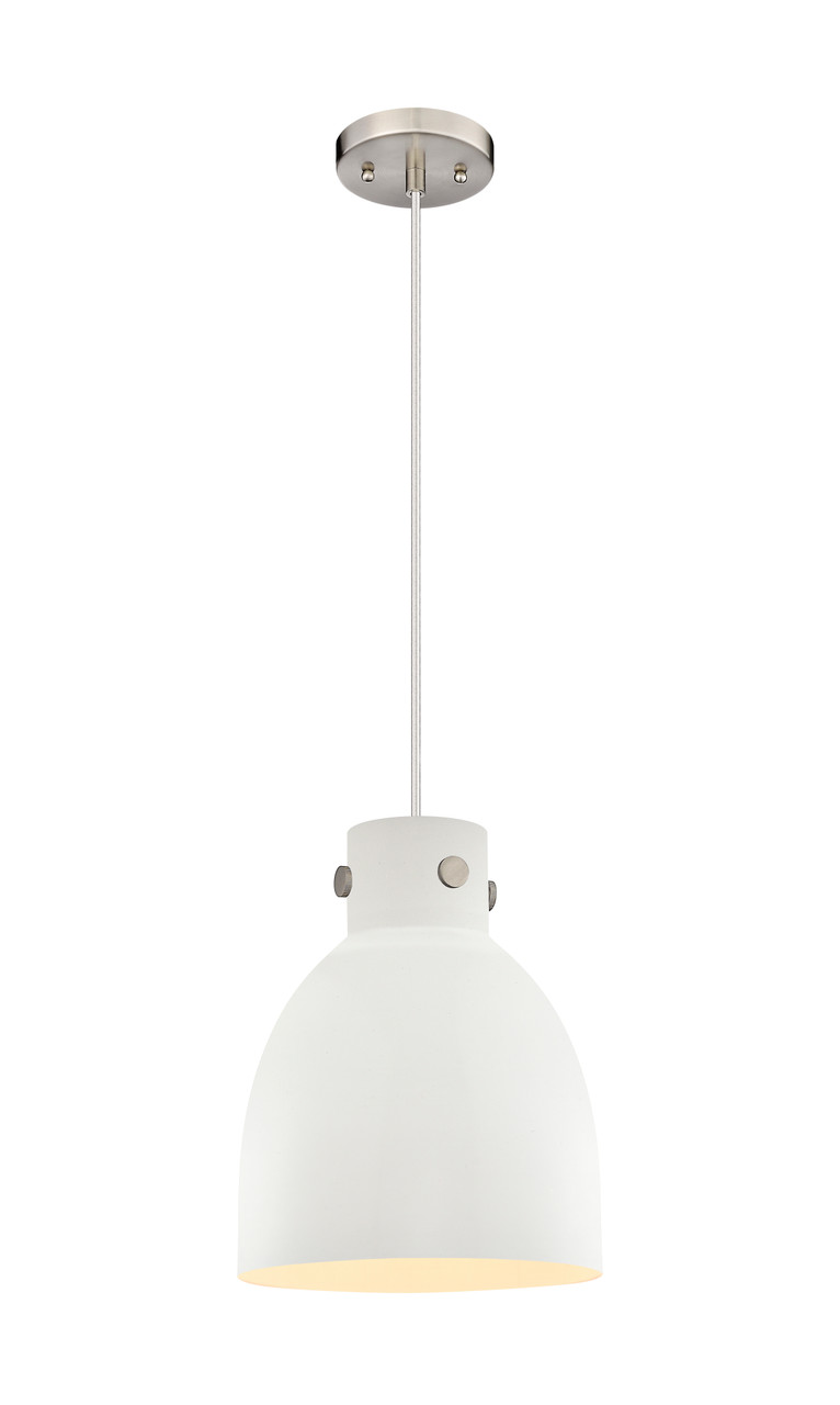 INNOVATIONS 410-1PM-SN-M412-10W Newton Sphere 1 10 inch Pendant Satin Nickel