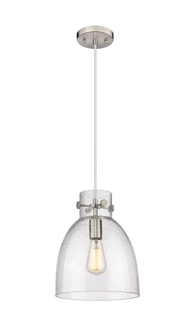 INNOVATIONS 410-1PM-SN-G412-10SDY Newton Bell 1 10 inch Pendant Satin Nickel