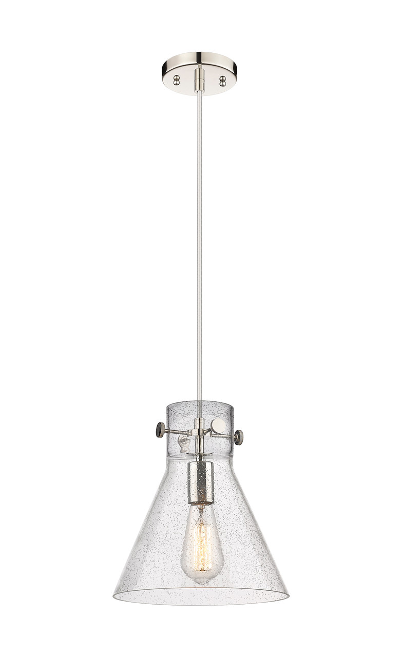 INNOVATIONS 410-1PM-PN-G411-10SDY Newton Cone 1 10 inch Pendant Polished Nickel