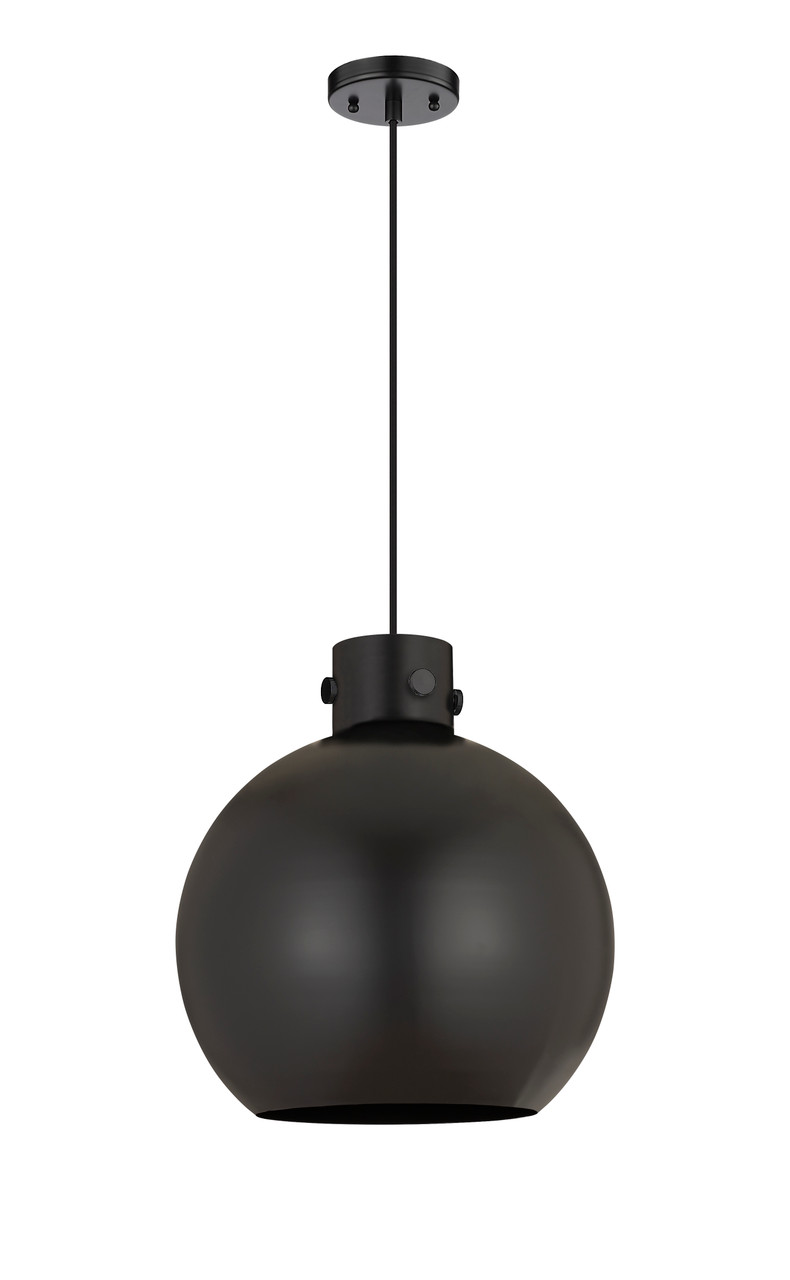 INNOVATIONS 410-1PL-BK-M410-14BK Newton Sphere 1 14 inch Pendant Matte Black