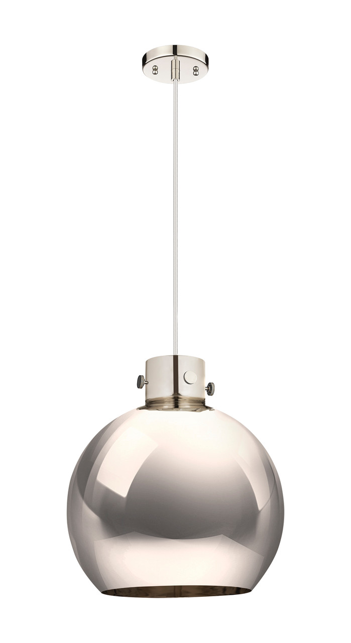 INNOVATIONS 410-1PL-PN-M410-14PN Newton Sphere 1 14 inch Pendant Polished Nickel