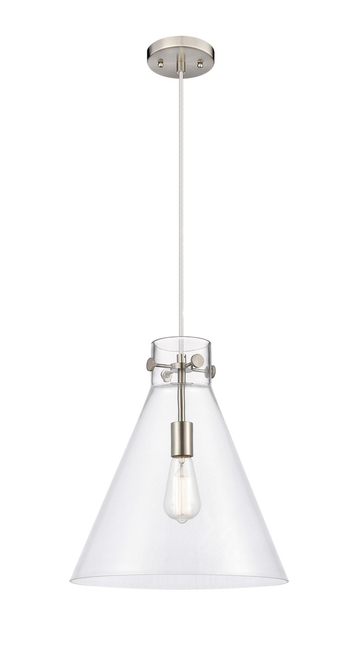 INNOVATIONS 410-1PL-SN-G411-14CL Newton Cone 1 14 inch Pendant Satin Nickel