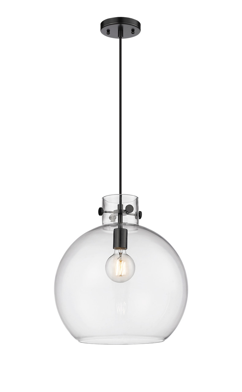 INNOVATIONS 410-1PL-BK-G410-14CL Newton Sphere 1 14 inch Pendant Matte Black