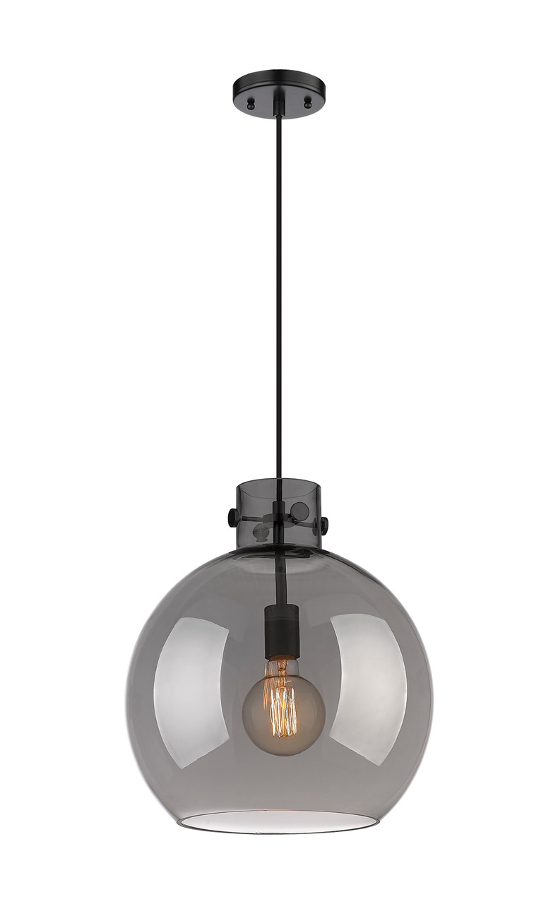 INNOVATIONS 410-1PL-BK-G410-14SM Newton Sphere 1 14 inch Pendant Matte Black