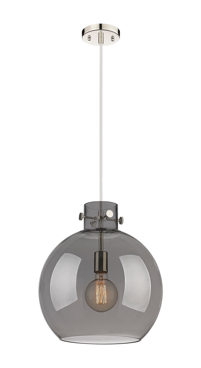INNOVATIONS 410-1PL-PN-G410-14SM Newton Sphere 1 14 inch Pendant Polished Nickel