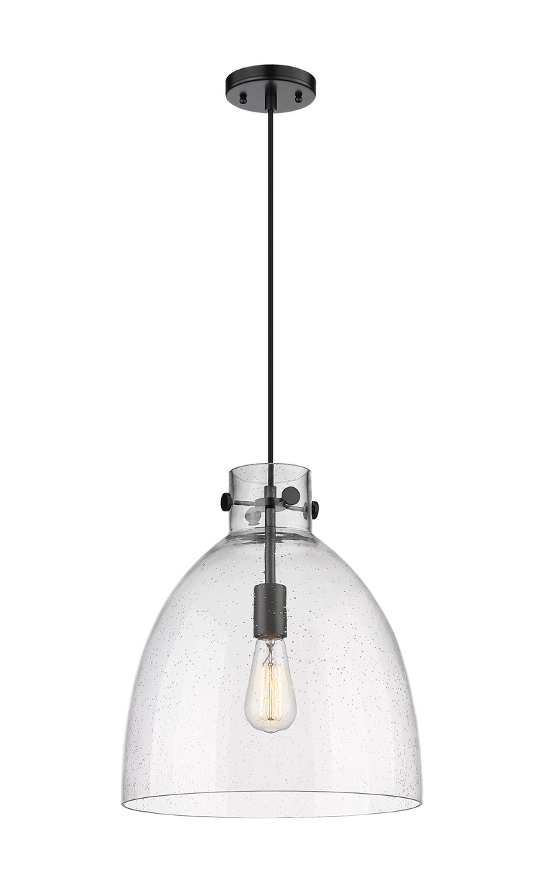 INNOVATIONS 410-1PL-BK-G412-14SDY Newton Bell 1 14 inch Pendant Matte Black