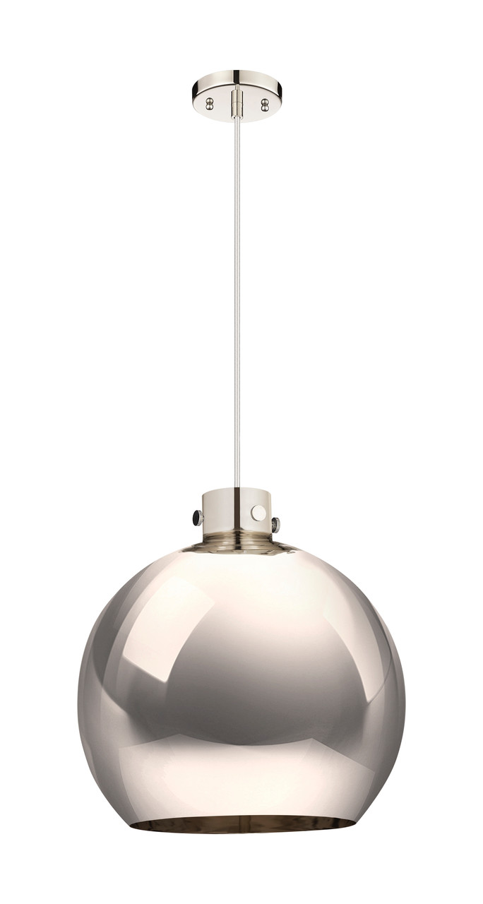 INNOVATIONS 410-1PL-PN-M410-18PN Newton Sphere 1 18 inch Pendant Polished Nickel