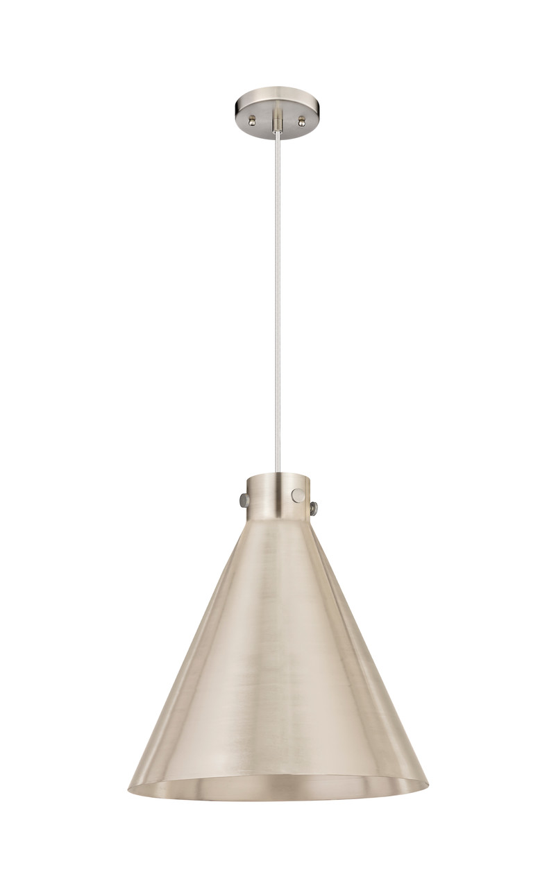 INNOVATIONS 410-1PL-SN-M411-18SN Newton Cone 1 18 inch Pendant Satin Nickel