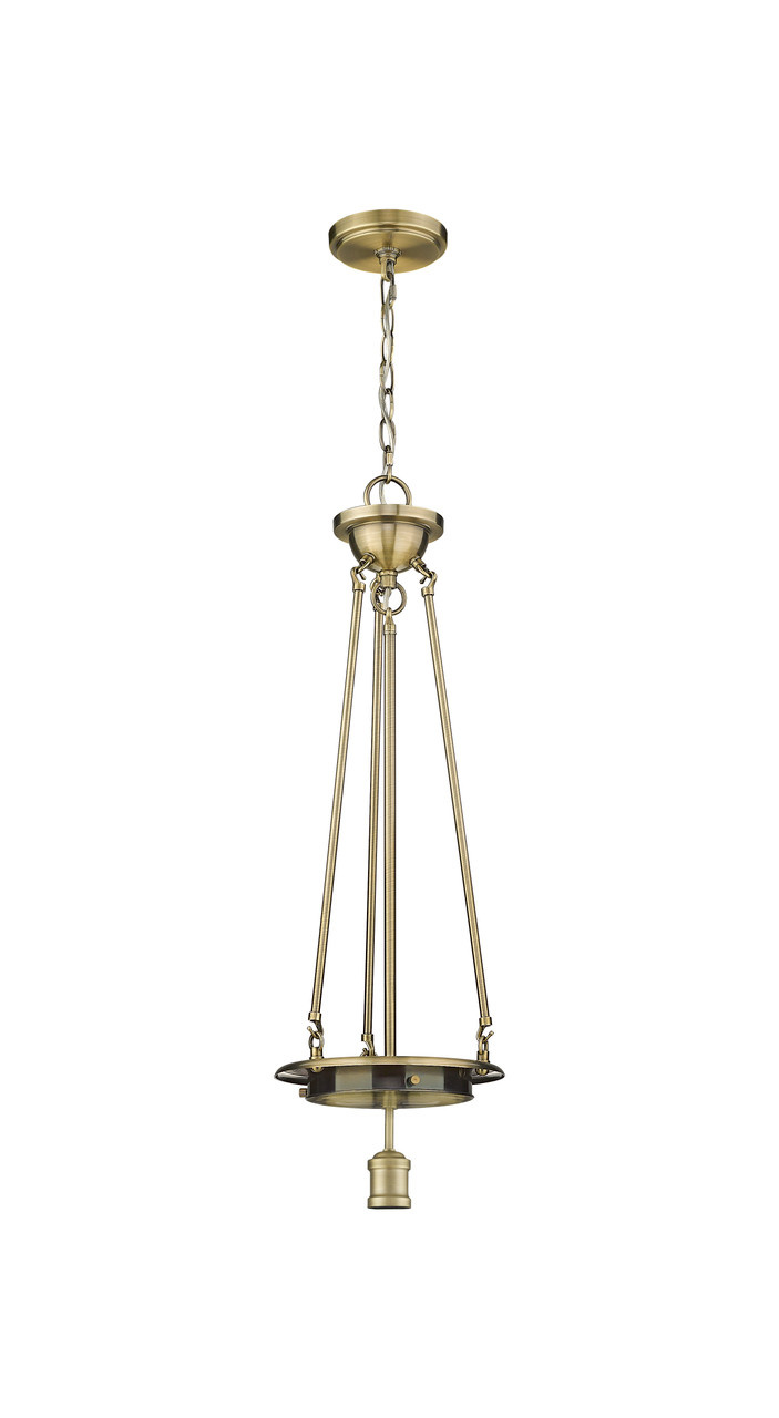 INNOVATIONS 221-1P-AB Beacon 1 14 inch Pendant Antique Brass
